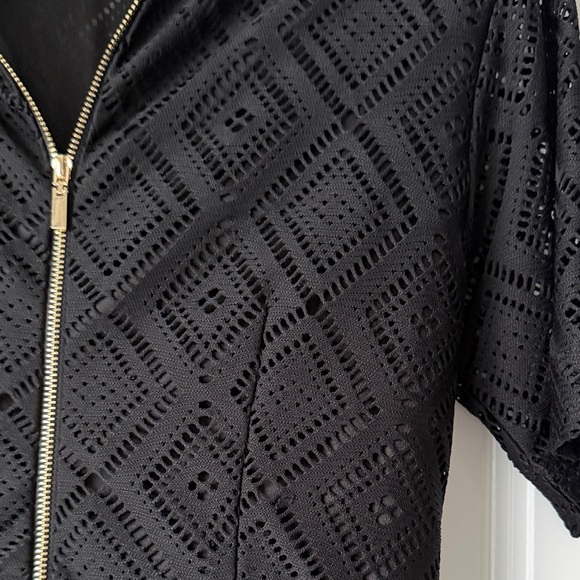 New York & Company Black Dress with White Collar - Picture 4 of 4